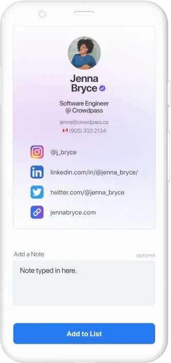 Lead retrieval attendee profile and contact capture interface