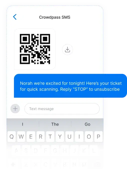 CrowdPass SMS messaging interface for event communication