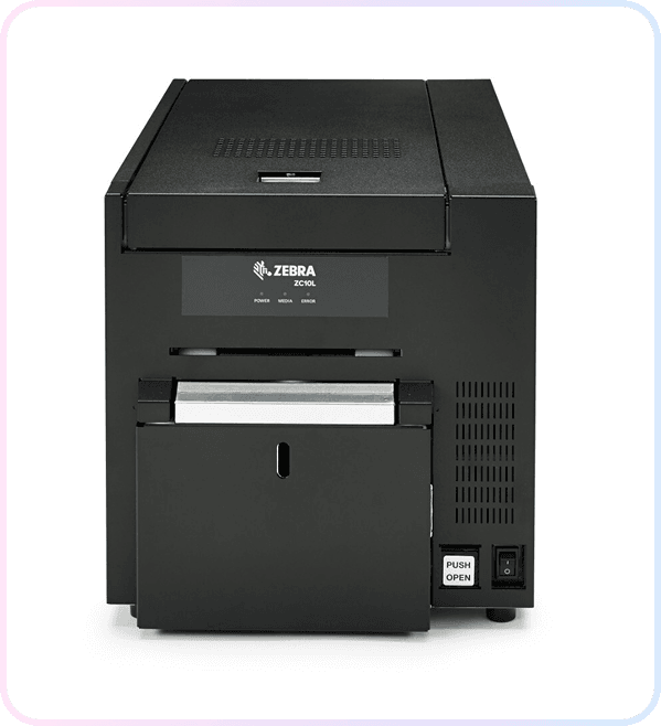 Zebra ZC10L badge printer for on-site event badge printing
