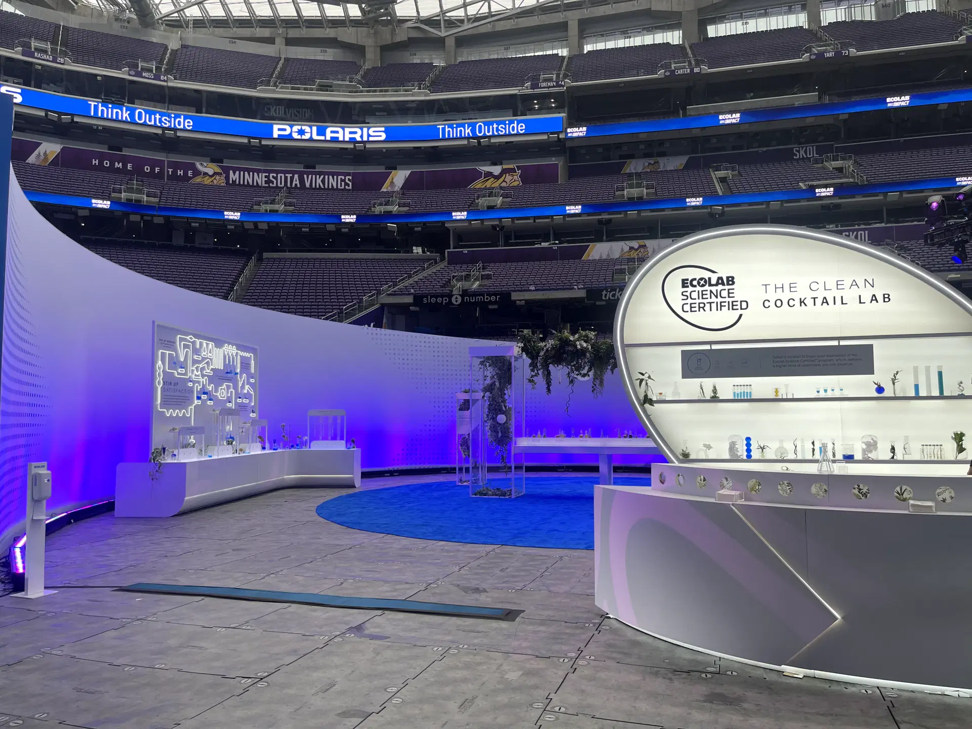 Event venue with RFID tracking and attendee analytics