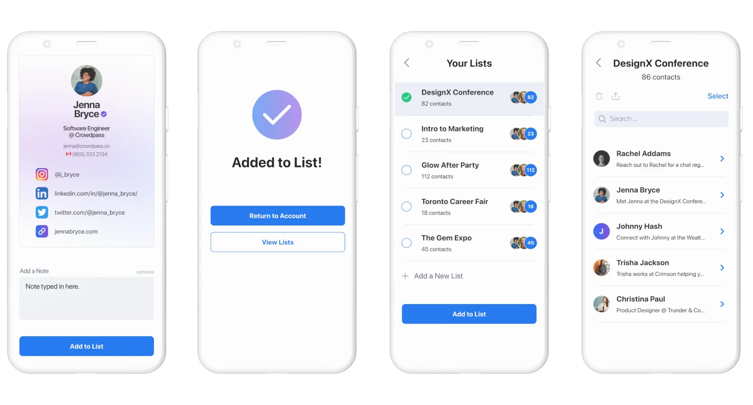 CrowdPass NFC lead generation platform